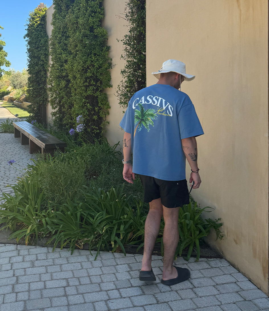 All Inclusive Boxy T-shirt - Blauw