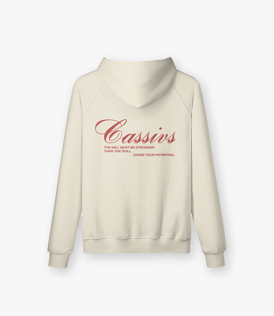 Chase your Potential - Oversized Hoodie Creme