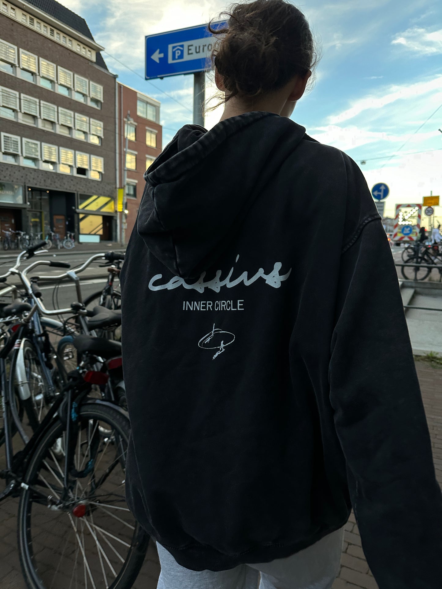 Inner Circle Capsule - Oversized Hoodie Washed Black