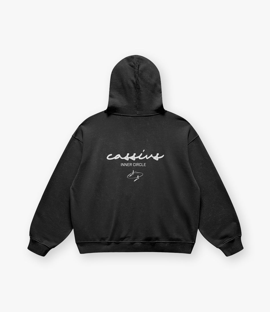 Inner Circle Capsule - Oversized Hoodie Washed Black