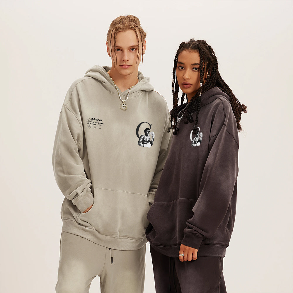 Fight For Your Name - OVERSIZED WASHED HOODIE