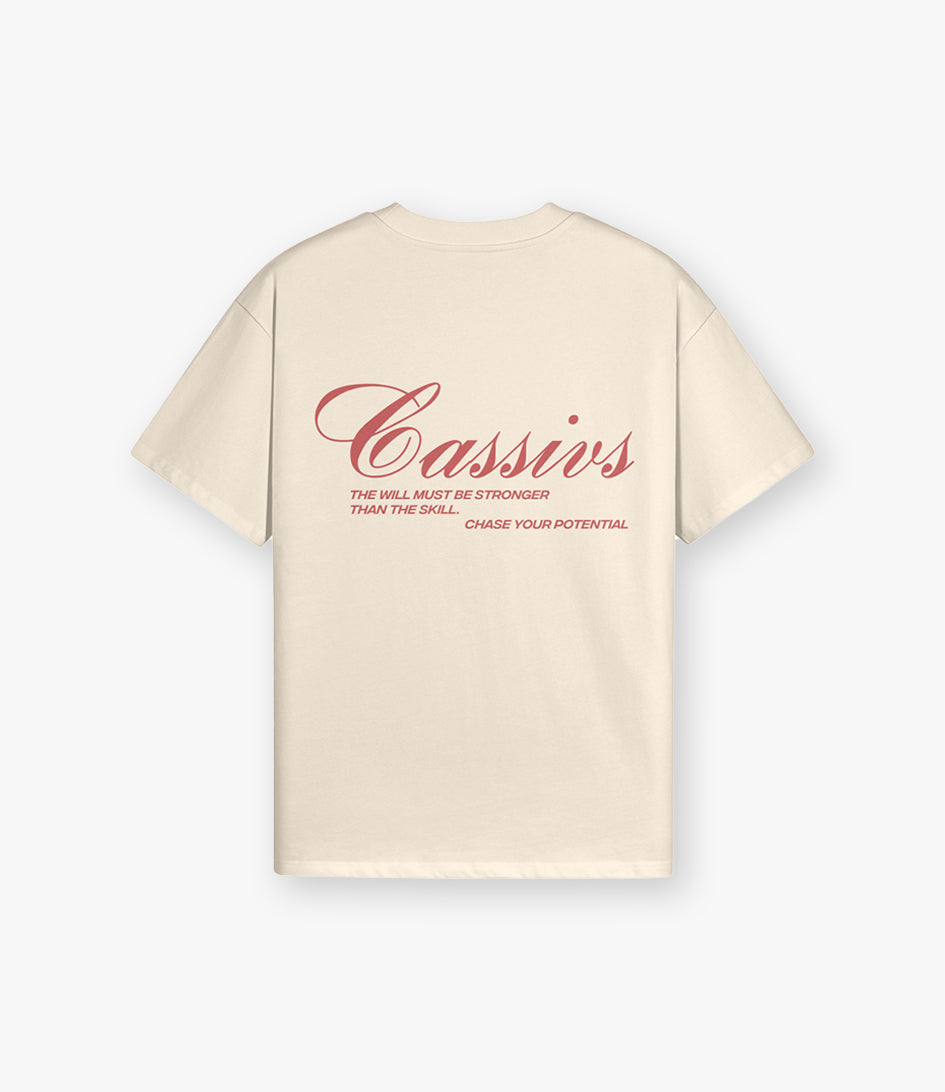 Chase your Potential - Oversized Tee Creme
