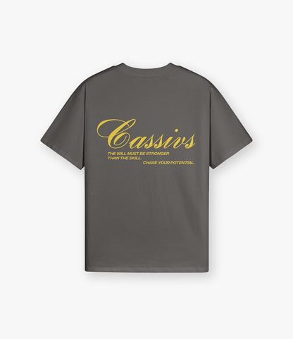 Chase your Potential - Oversized Tee Dark Grey