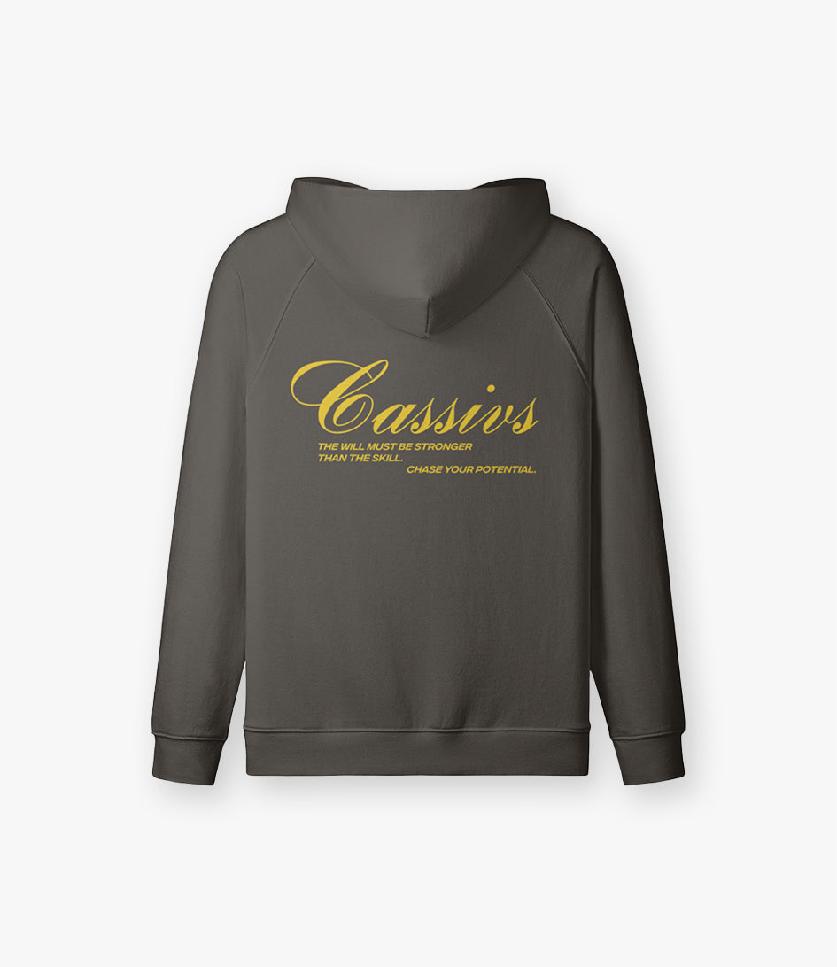 Chase your Potential - Oversized Zipper Dark Grey