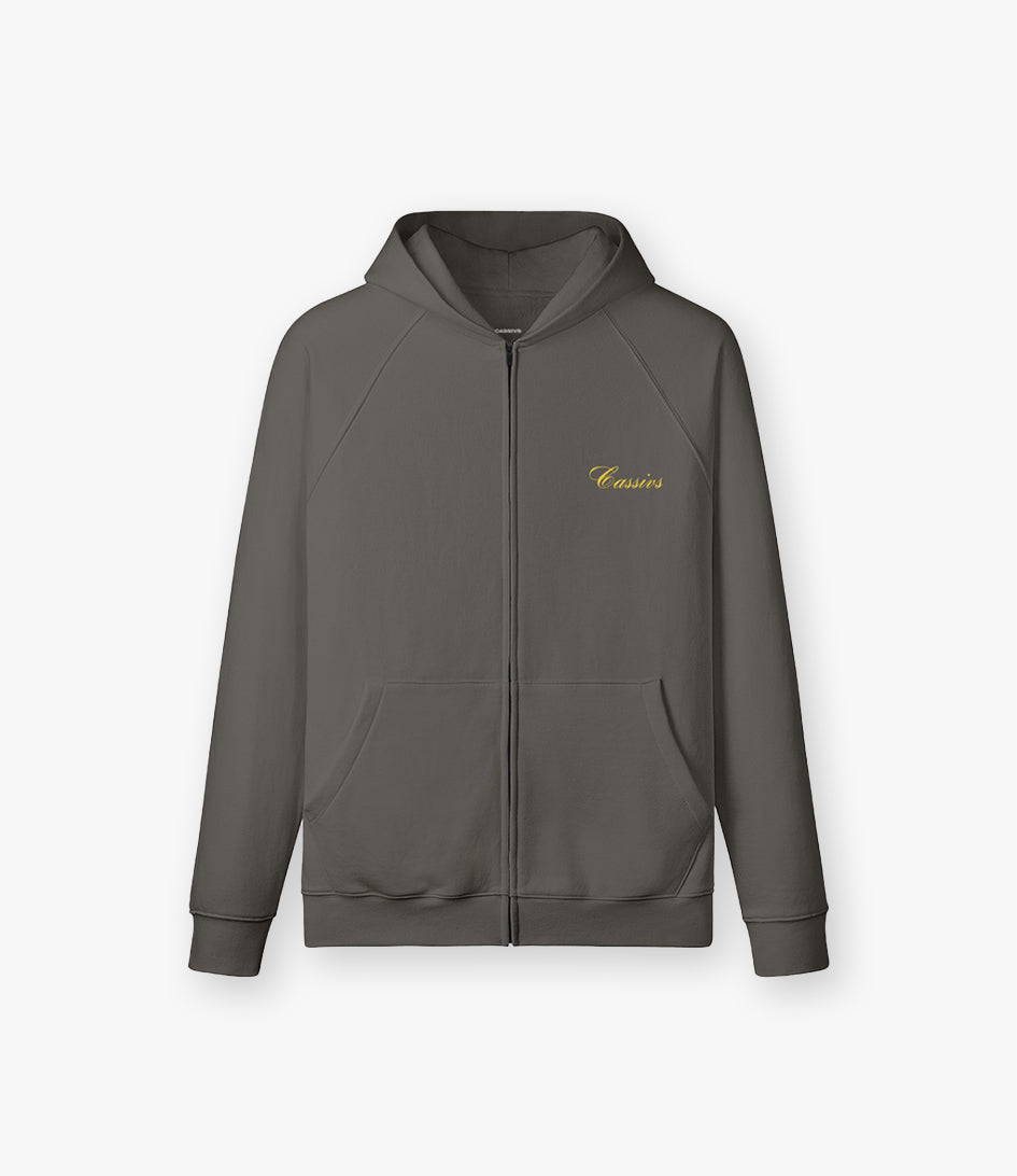 Chase your Potential - Oversized Zipper Dark Grey