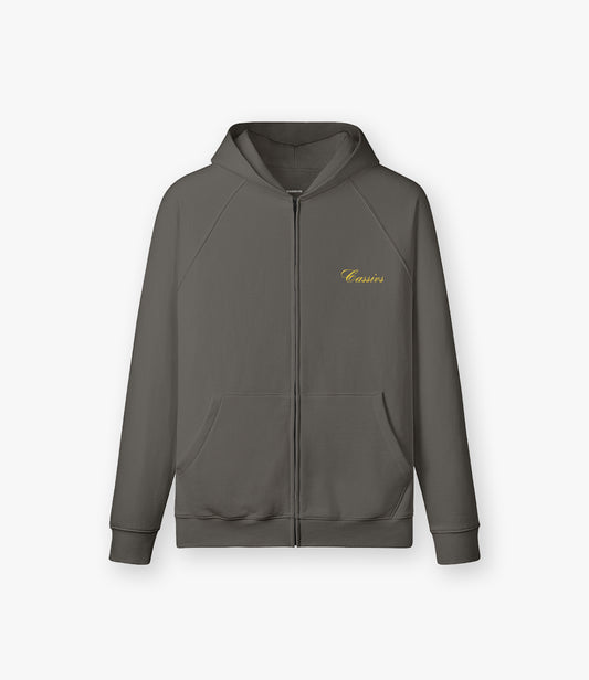 Chase your Potential - Oversized Zipper Dark Grey