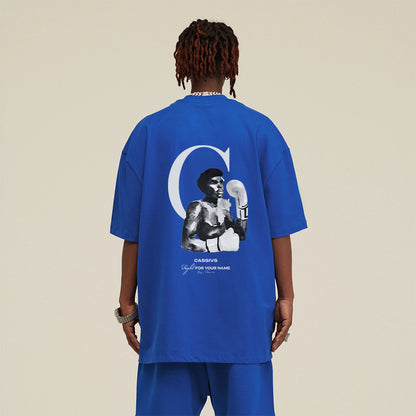 Fight For Your Name - Oversized Tee Deep Blue