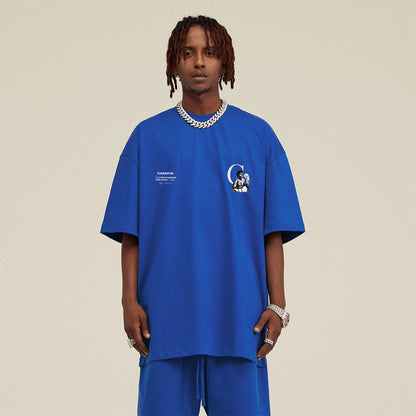 Fight For Your Name - Oversized Tee Deep Blue