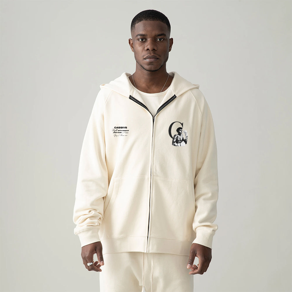 Fight For Your Name - OVERSIZED ZIPPER