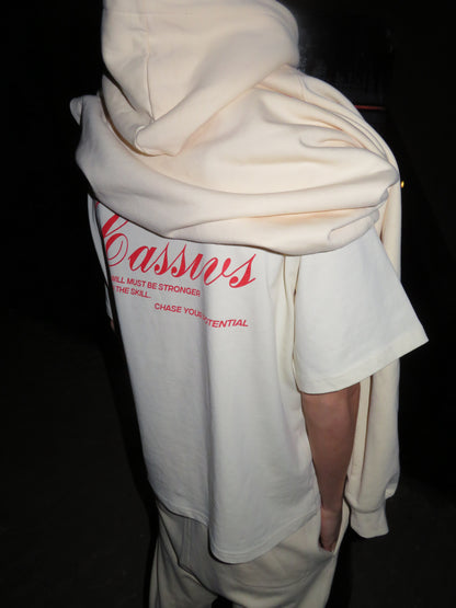 Chase your Potential - Oversized Tee Creme