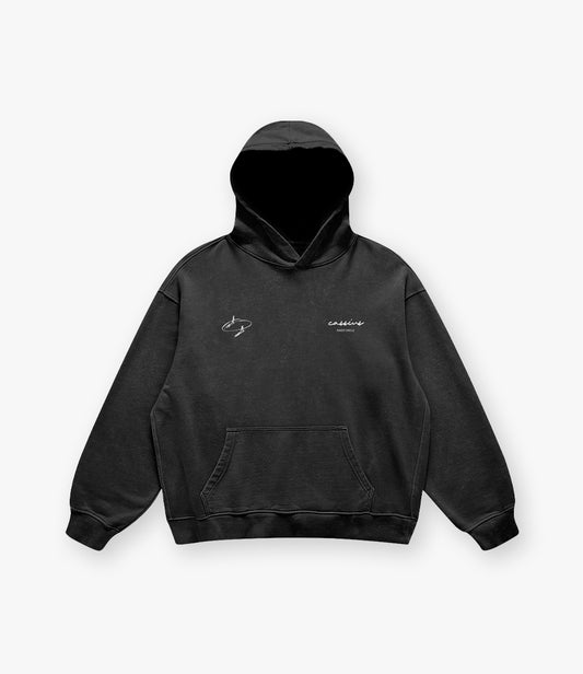 Inner Circle Capsule - Oversized Hoodie Washed Black