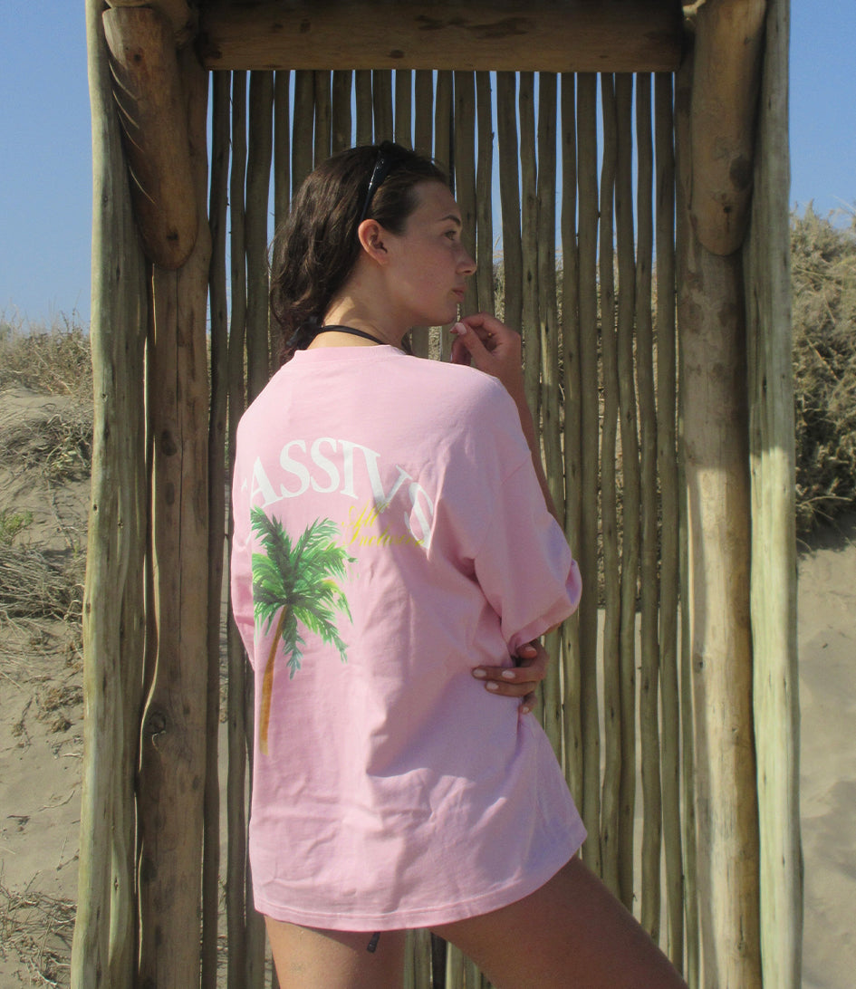 All Inclusive Boxy T-shirt - Roze