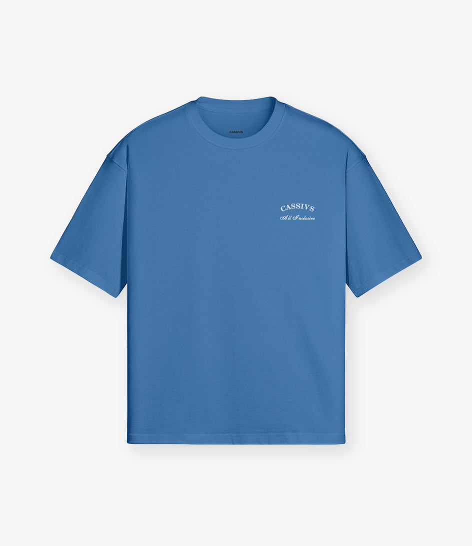 All Inclusive Boxy T-shirt - Blauw