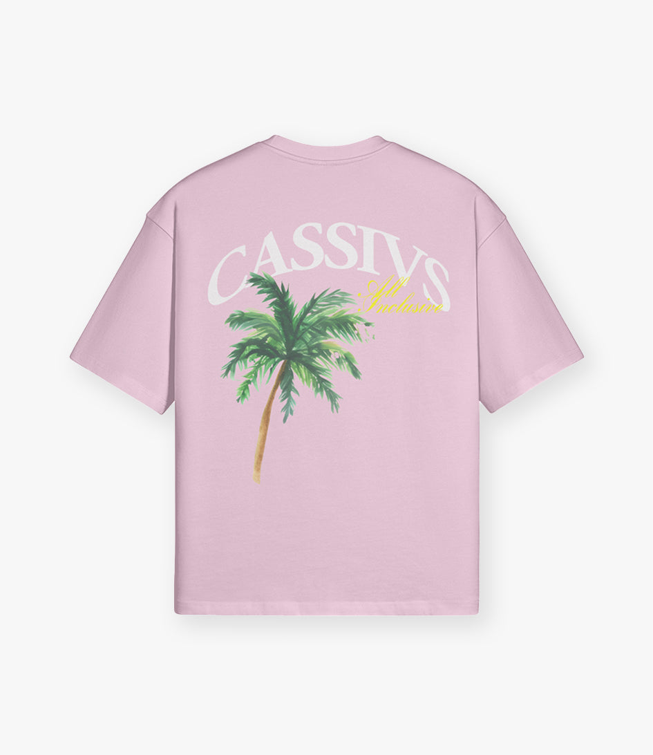 All Inclusive Boxy T-shirt - Roze
