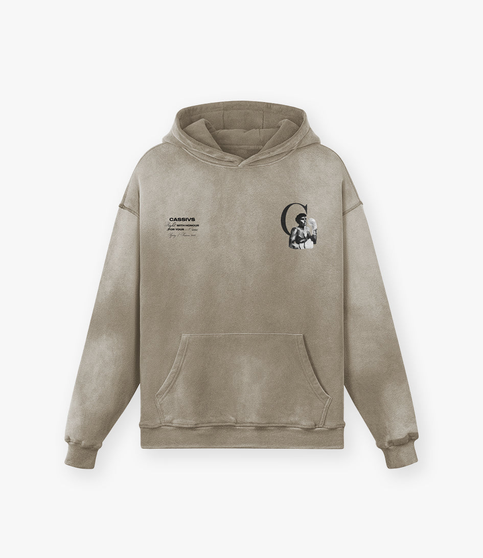 Fight For Your Name - OVERSIZED WASHED HOODIE